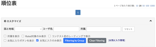 atcoder standings filtering by group